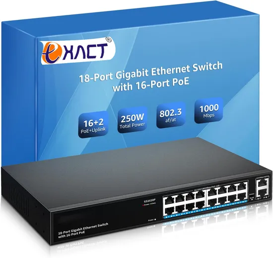 4KV lightning protection 48 Port Gigabit POE Switch Unmanaged with 2 1000Mbps SFP Uplink