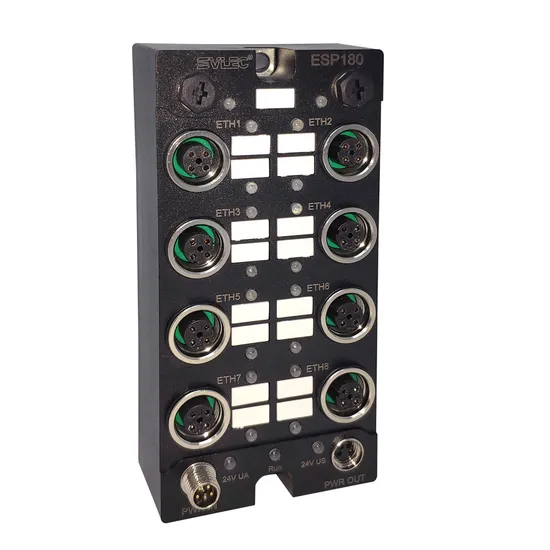 IP67 8port M12 Ethernet Switch for Vehicle Metro Subway Railway