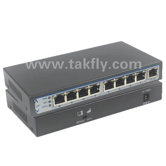 Marvell Chip 10/100/1000m 8 Port Poe Switch with 1 Uplink SFP Port
