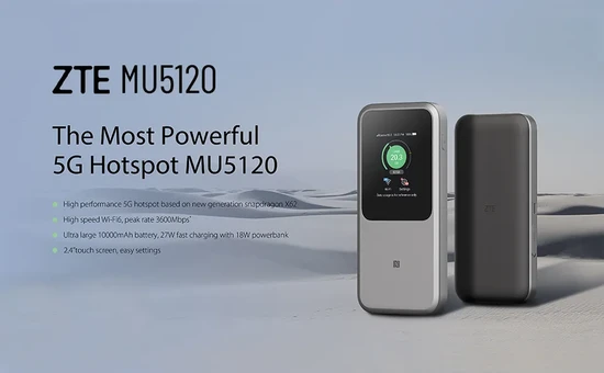 Mu5120 5g WiFi 10000mAh Fast Charge WiFi 6 Mobile Hotspot