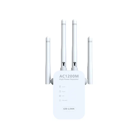 LB-LINK BL-RE1200 AC1200 WiFi Extender  Dual Band Wireless Repeater 5GHz/2.4GHz  1200Mbps 4 X 3dBi High Gain Antennas MT7628 MT7613 Wifi Router