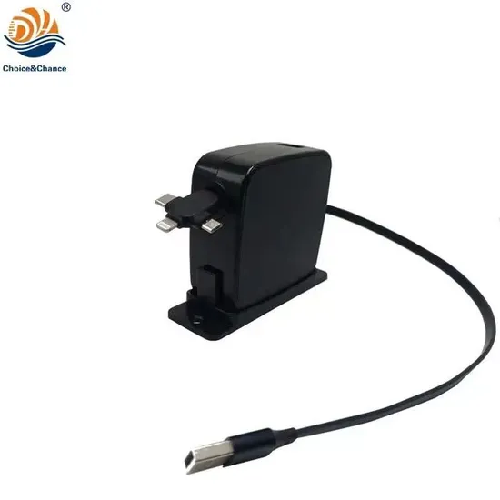Wholesale Durable Extension Cord Retractable Cable USB Wall Charger