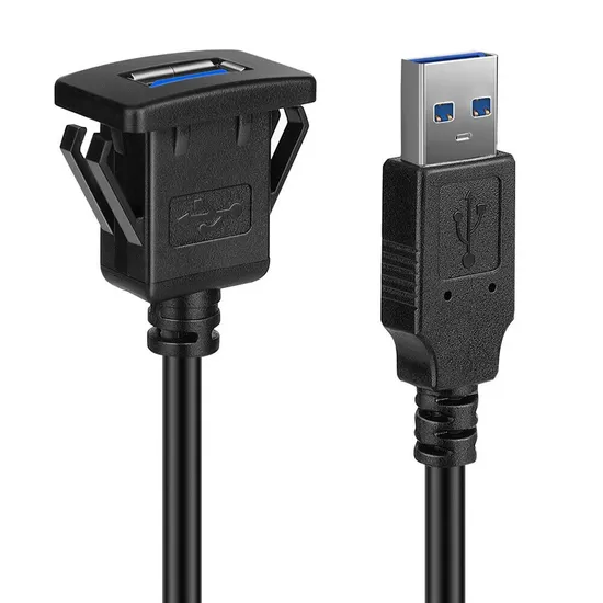 Single Port USB 3.0 Car Truck Boat Motorn Extension Cable