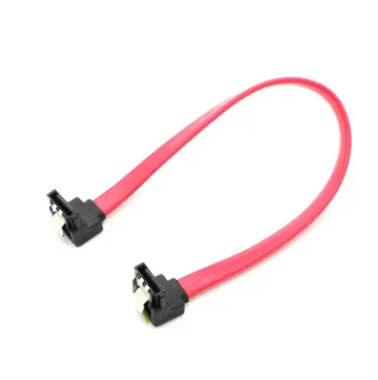 20cm Double Bend Flat 7 Pin SATA Cable for Laptop