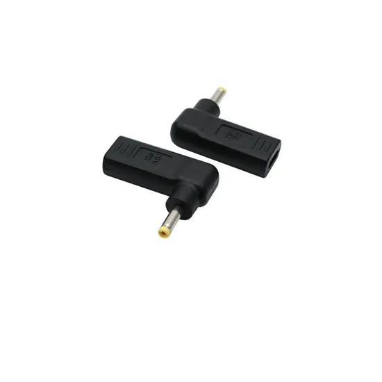 Laptop Power Adapter Connector DC Plug USB Type C Female to Universal Male Jack Converter for Lenovo for Asus Notebook Charger