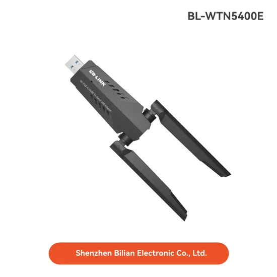 Tri-band AXE5400 High Gain Wireless USB 3.0 WiFi 6E Adapter  11ax for Desktop notebook LB-LINK WTN5400E RTL8832CU chip usb wireless network adapter