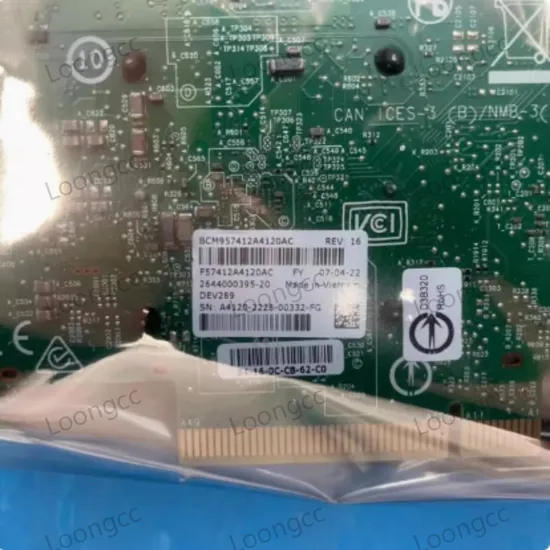 Broadcom Bcm9574122A0c Bcm57412 Dual Port 10GB 10g Fiber Optic Network Card