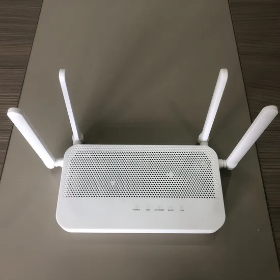 Eg8247W5 Gpon ONU 2.4GHz with 4ge 1tel 1USB 1CATV 4 Antennas Optical Modem