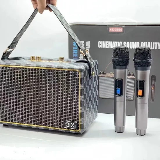 Sk-2036 Portable Bluetooth Speaker with Microphone, Handheld Loudspeaker
