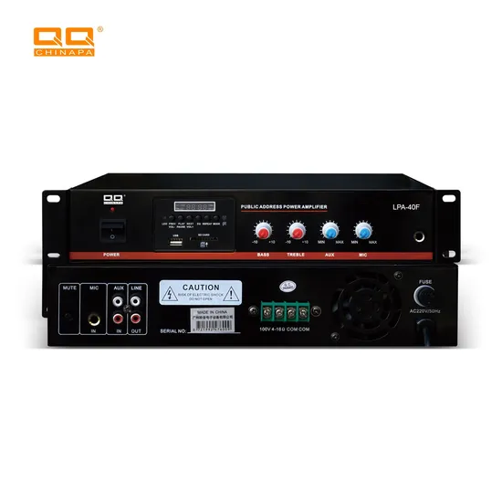USB FM Radio and Bluetooth PRO Audio Stereo 12V 100V Mixer PA Amplifier