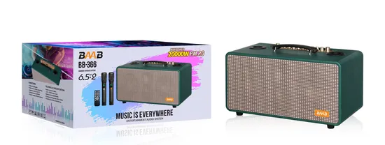 Bb-366 High Quality Sound Box RMS120W with Microphones and Remote