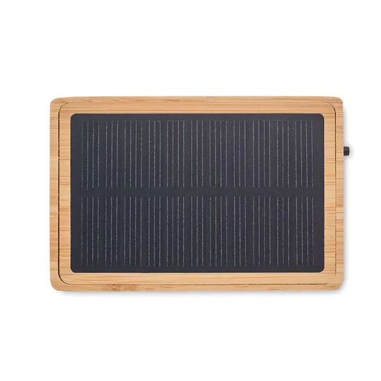 Solar Powered Bluetooth Speaker with Bamboo Casing