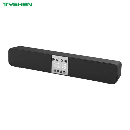 Bluetooth TV Speaker Sound Bar with Digital Clock