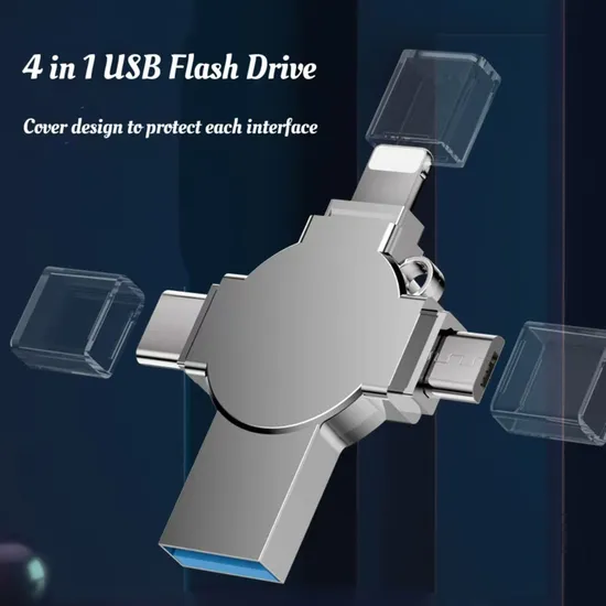 Wholesale Factory Cheap Price Custom Original 2-in-1 4-in-1 Own Name USB Flash Drive Card Pendrive Case 3.0 4GB 8GB 16GB 32GB 64GB 128GB 256GB 2tb for Computer