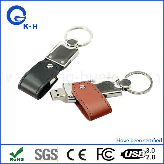 PU Leather USB 2.0 Flash Jump Drive 8GB 4GB 2GB 1GB