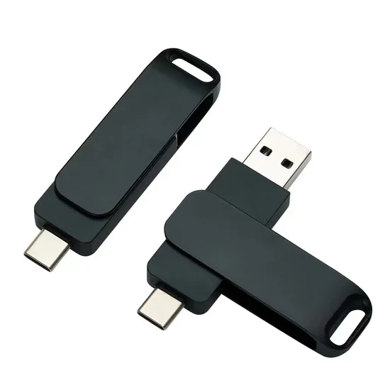 Wholesale 2 in 1 Metal Dual Type-C USB Pendrive 3.0 Flash Drive U Disk 8GB 16GB 32GB 64GB