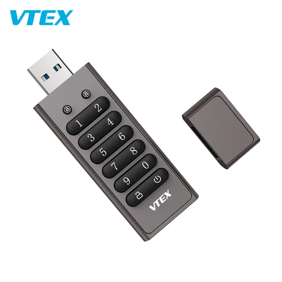 Vtex AES256 Hardware Encryption Flash Memory Stick USB 3.0 Flash Drive