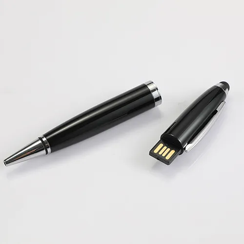 Pen Shaped USB Flash Drive, Custom Logo USB Memory Stick, Promotional Metal USB