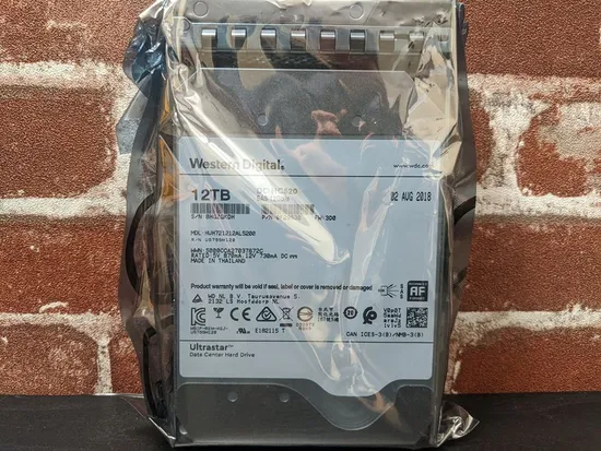 Western Digital Ultrastar DC Hc520 12tb Hard Disk 7.2K 3.5" Sas Hard Drive 12gbps 512e 256MB (WDHUH721212AL5200) Wd SSD/HDD