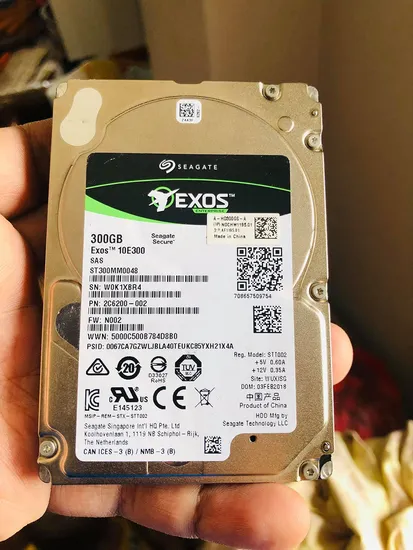 Seagate Exos Enterprise 300GB Sas Hard Drive 10, 000 Rpm 12GB/S Hard Disk (ST300mm0048) SSD/HDD