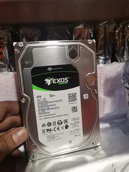 Seagate Exos 7e8 8tb Hard Disk Internal 7200 Rpm 3.5 Inch Hard Drive (ST8000NM000A) SSD/HDD