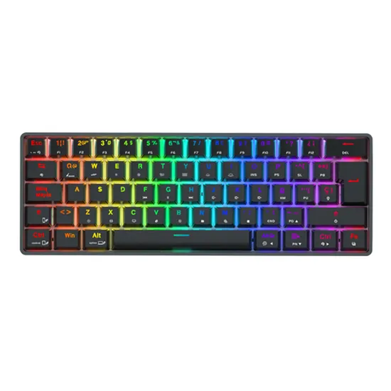 Wired Gaming Mechanical Keyboard Red Switches RGB 60% USB USB Type C Technology China Wholesale Switches for Keyboard
