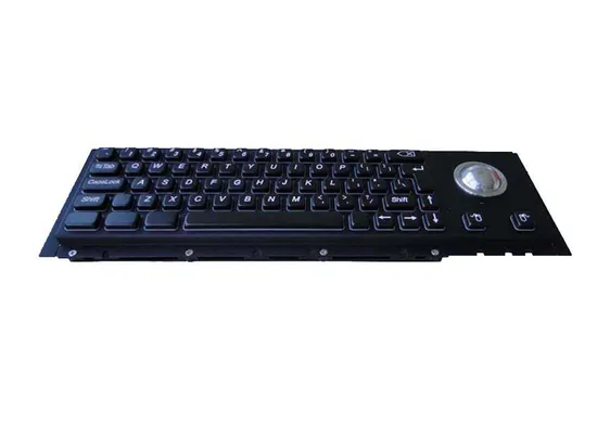 Industrial Metal Keyboard with Excellent Tactitle Feel Cherry Keys and Trackball