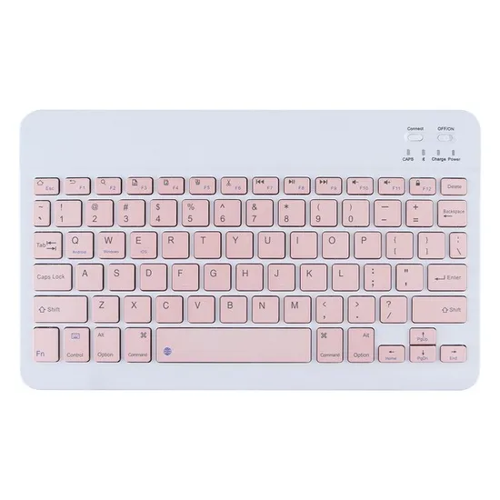 Hot Slim Rechargeable Wireless Mini Multi Color Bluetooth Keyboard for iPad Samsung