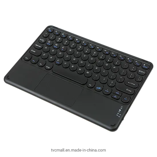 Wireless Keyboard Rechargeable Bluetooth Multi-Device Keyboard for Tablet Smartphone PC Tablet - Black