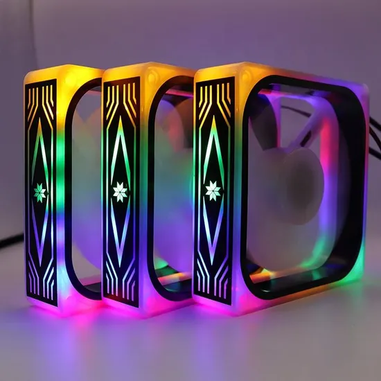 Factory Wholesale High Quality 120mm CPU RGB Colorful LED Light Remote