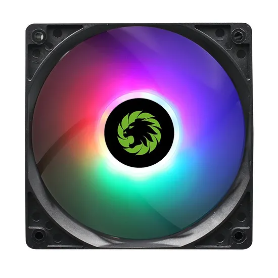 Fixed RGB Light Computer Case Fan, Cooling for System, 12cm