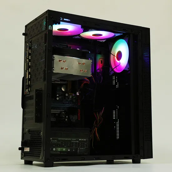 in Stock Hy-049 Black ATM Computer Case Desktop PC Case