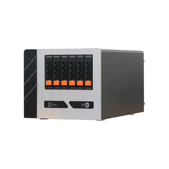 Nas 6-Drive Storage Server Full-Height Pcie Bay Hot-Swappable Chassis