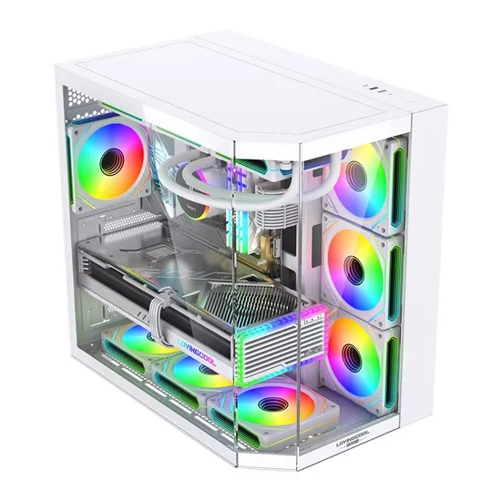 New Design OEM PC White Gaming Computer Cabinet ATX PC Case