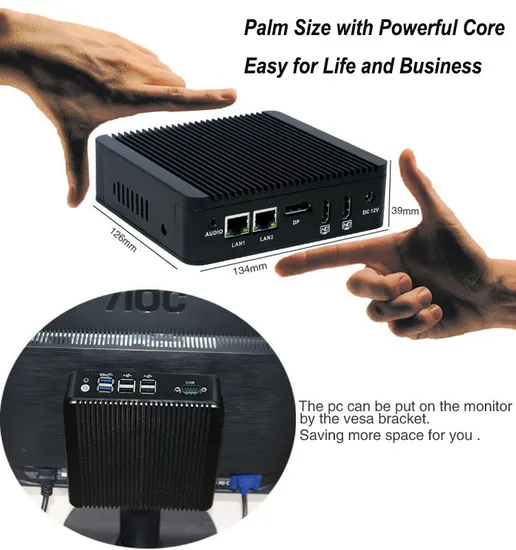 Mini Kompjuter Host Intel J4125 Win 10 TV Box Mini PC