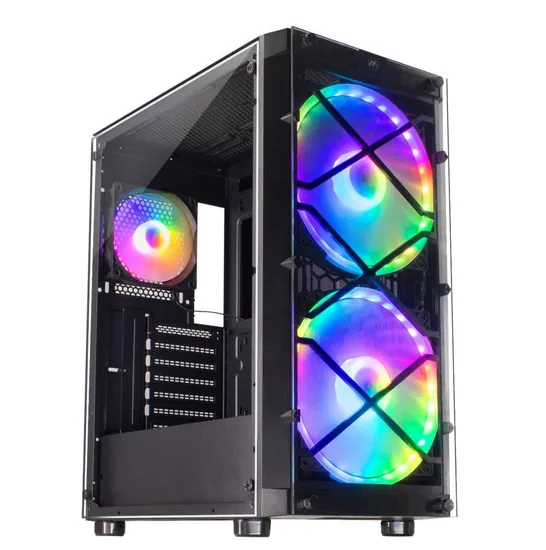 Tempered Glass Gaming PC Case Computer Case for Gamers