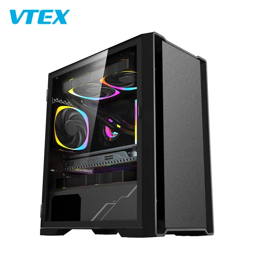 Custom White RGB PC Verification Cabinet Matx Itx Case with Fan Cooling Animation Computer Game Case