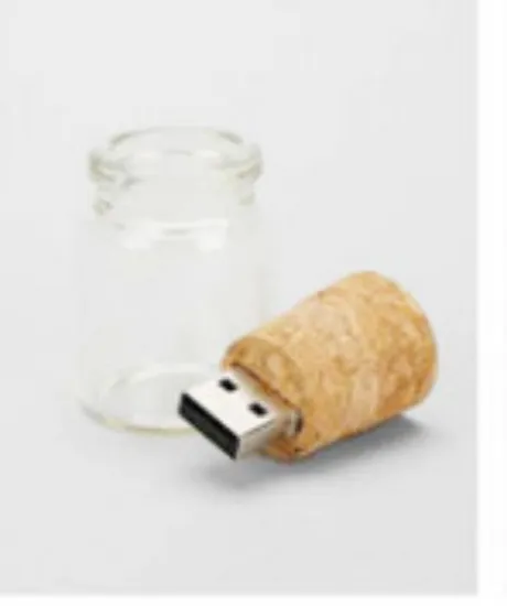 Drift Glass Bottle USB Flash Drive Transparent Bottle