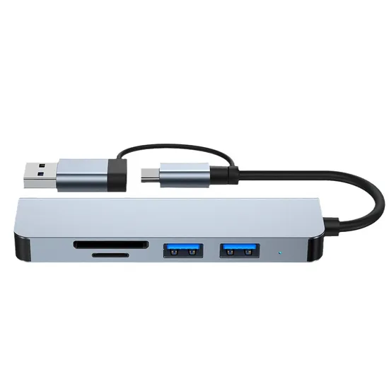USB-C Multifunctional Dock 5-in-1 Phone Notebook Tablet Type-C Hub Splitter USB Dock
