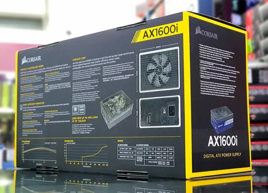 Corsair Axi Series Ax1600I 1600W ATX 80 Plus Titanium Certified Full Modular Digital ATX Power Supply