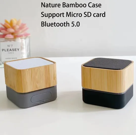 Natural Bamboo Speaker Creative Bluetooth Portable Wireless Bluetooth Mini Eco Bambu Speaker