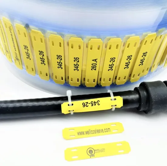 Oil Resistant Heat Shrink Identification Tag for Cable Marker
