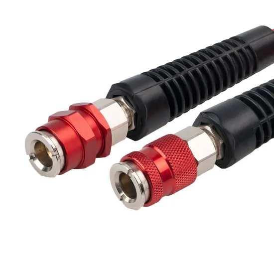 Air Compressor Connecting Tubes and Fittings, Flexible and Anti-Kinking, Air Compressor Gas Lines, Quick Fitting Hoses for Automotive Air Pumps