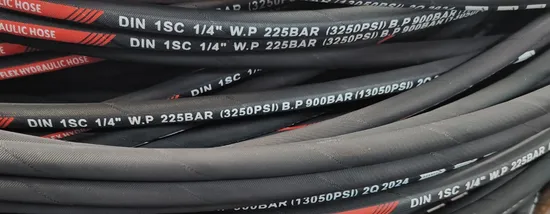 R17 1sc Wires Flexible Hydraulic High Pressure Rubber Oil Hose