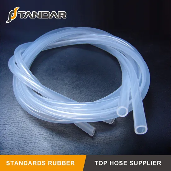 FDA Food Grade High Temp Soft Thin Wall Platinum Cured Clear Silicone Rubber Tubing