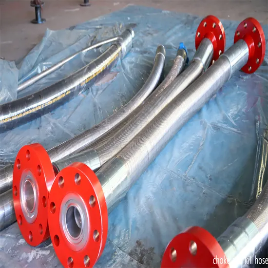 Oilfield Oil Rig High Pressure Fire Resistance Flexible Choke Line and Kill Line Hose 3000psi 5000psi 10000psi 15000psi Oilfield Drilling Hose API 16c Hose