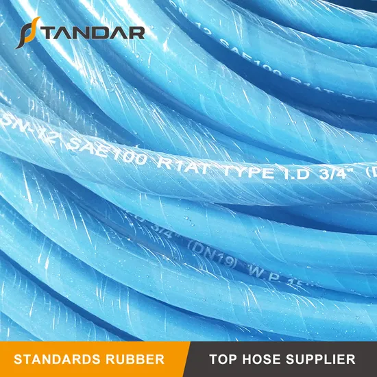 SAE100 R1at Steel Wire Braided Flexible Pressure Rubber Hydraulic Hose