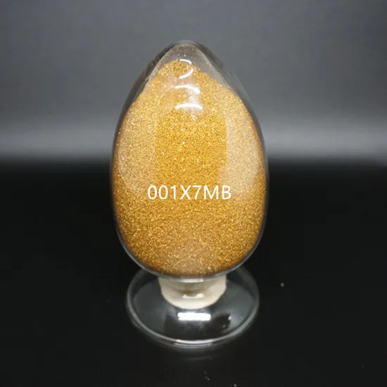 001X7MB Mixed Bed Styrene Gel Shaped Strong Acid Cation Exchange Resin