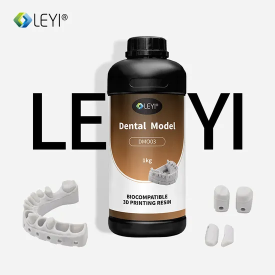 Leyi Low Odor Implant High Precision Dental 3D Printing Resin Grey Model Resin UV Resin for DLP/LCD/SLA Printer