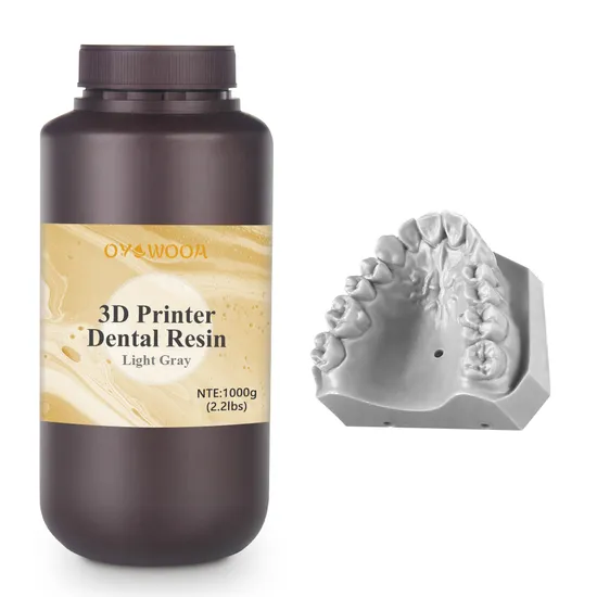 Transparency Yellow 405nm 3D UV Light Curing Dental 3D Printing Resin